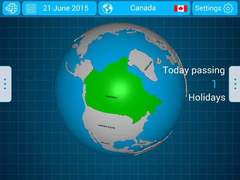 National Holidays Globe HD Pro screenshot 3