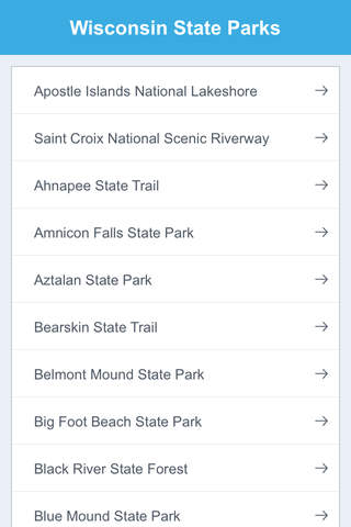 Wisconsin National Parks & State Parks screenshot 2
