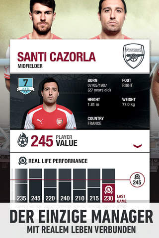 Arsenal Fantasy Manager 2015 - Lead your favorite football club screenshot 2