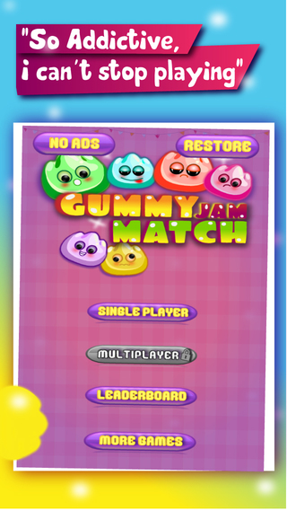 Gummy Jam Match Mania - Chewy Candy Drop Puzzle Game