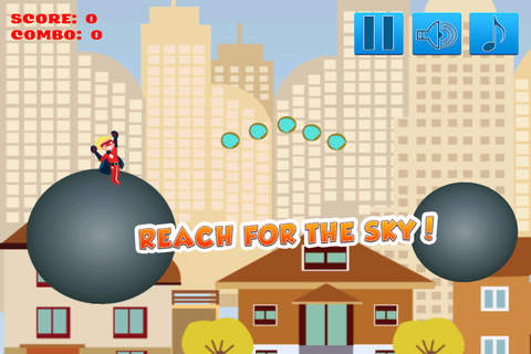 Awesome Hero Boy - Super Sky Action Jumping Game screenshot 2