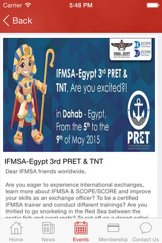 IFMSA-Egypt screenshot 3