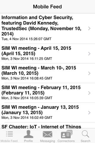 SIMsociety - Society for Information Management Mobile Application screenshot 2
