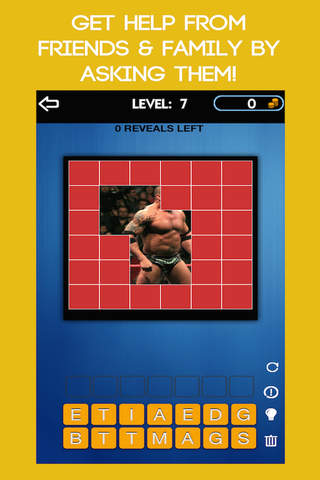 Guess The Wrestler Quiz Game - WWE Edition Trivia - Reveal Pictures To Crack The Words screenshot 4