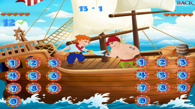 【免費教育App】Pirate Sword Fight - Fun Educational Counting Game For Kids.-APP點子