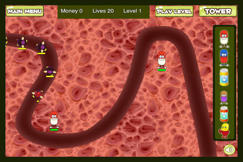 Attack on the Human Fortress Invasion of the Microbes Virus and Plague Defense Game HD FREE screenshot 3