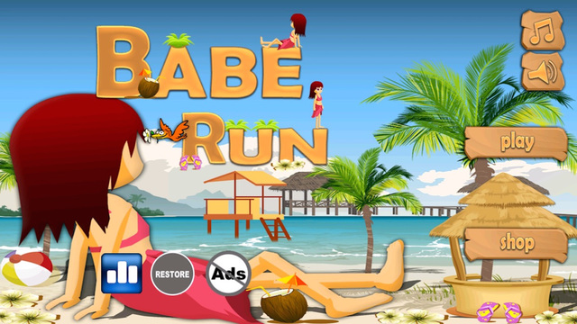 Babe Run - Running In Bikini