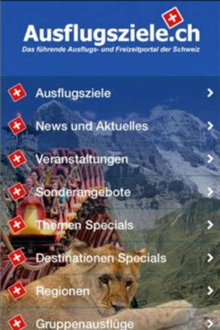 Ausflugsziele.ch screenshot 2