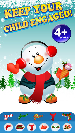 Design and Build My Frozen Snowman Christmas Creation Game - Free App
