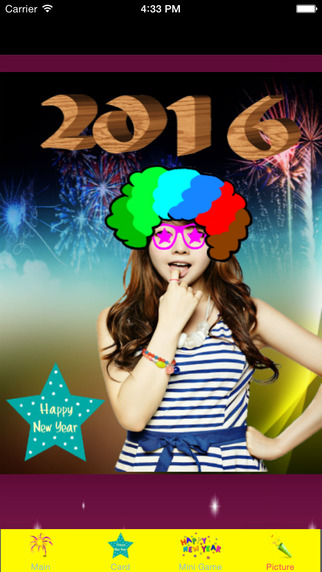 New Year Funny Face Editor