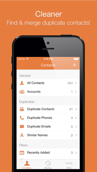 Cleaner – Remove Duplicate Contacts for iCloud Gmail Yahoo contacts