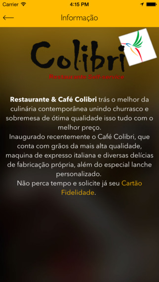 【免費生活App】Colibri Restaurante-APP點子