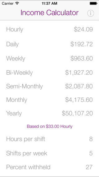 Income Calculator