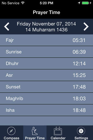 Islamic Compass - Qibla Finder and Global Prayer Times screenshot 2