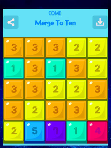 【免費遊戲App】Come Merge To Ten-APP點子