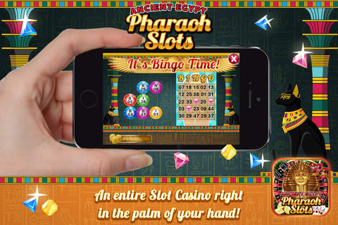 Amazing Pharaoh Slots - King Of Egypt Gold Slot Machine 777 PRO screenshot 2