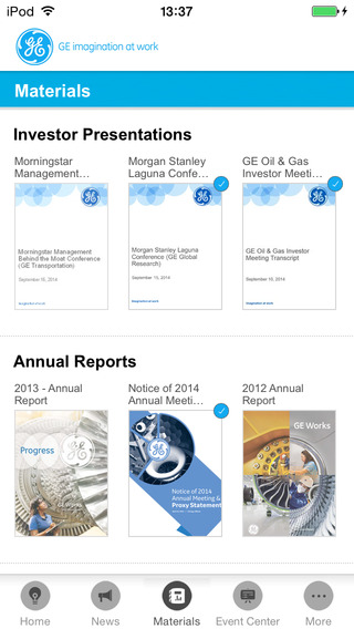 【免費商業App】GE Investor for iPhone-APP點子