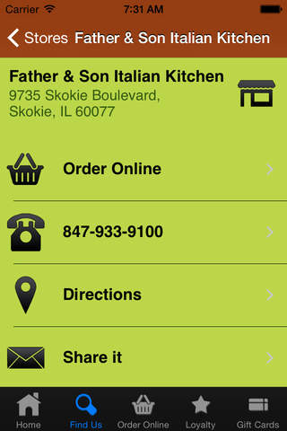 Father & Son Italian Kitchen screenshot 4