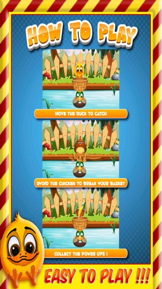 【免費遊戲App】Catch Of The Day – Falling Duckling Hay Basket Rescue-APP點子