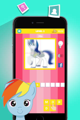 Quiz Words My Pony Edition - Best My Little Pony Trivia Game Free screenshot 3