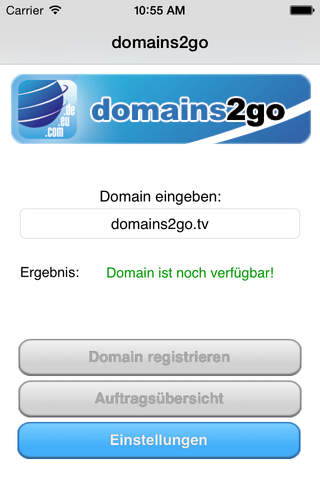 domains2go screenshot 2