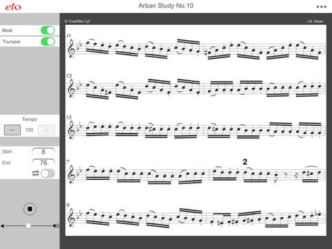 Arban Study No. 10 - Advanced Trumpet and Cornet Practice
