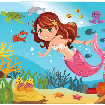 Aquarium Sea Girl Deep Underwater Pretty - Gem Cave Hunter Depths Pro LOGO-APP點子