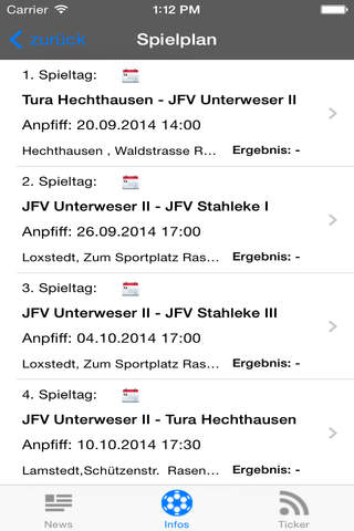 JFV Unterweser screenshot 3