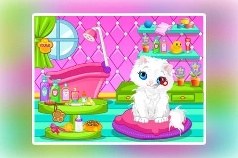 Cute Cat Bathing：Pet Shop Games screenshot 2