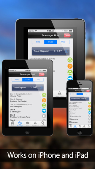 【免費旅遊App】Pro Scavenger Hunt (Customizable Treasure Hunt loaded with a sample chase in Paris)-APP點子