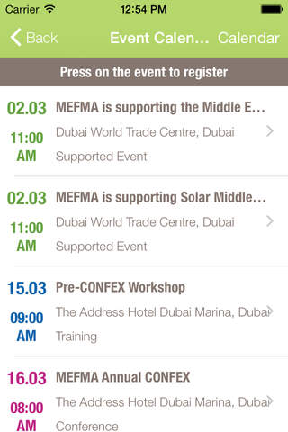 MEFMA Mobile screenshot 3