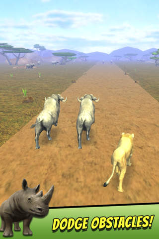 Safari Animal Sim - Animal Games Simulator Racing For Kids screenshot 2