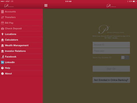 MY PB&T Mobile iPad Version screenshot 2