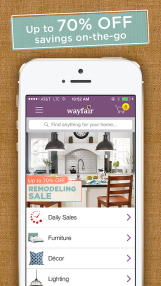 Wayfair - Furniture Home Décor Daily Sales more