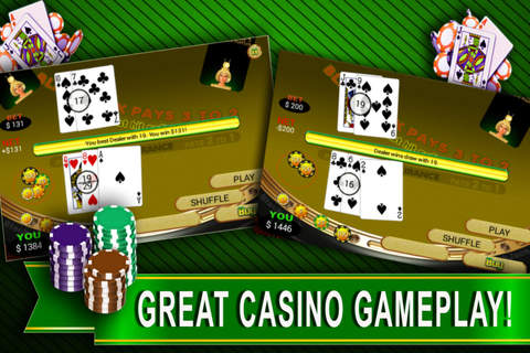 21 A  Cleopatra Blackjack Pontoon - Spades  myVegas Casino screenshot 3