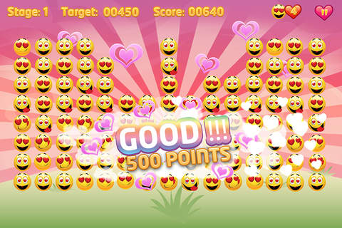 The Emoji Valentine Match-Up - Crazy Smileys of Hearts Pro screenshot 3