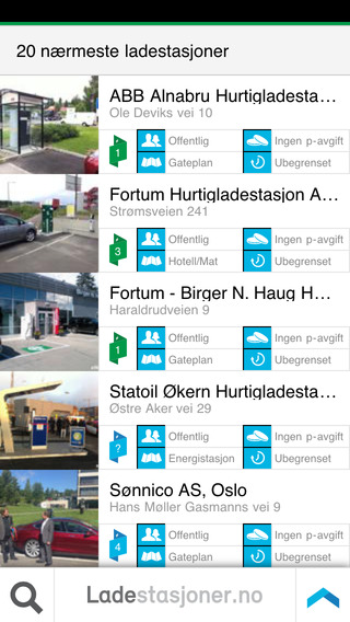 【免費交通運輸App】Ladestasjoner-APP點子