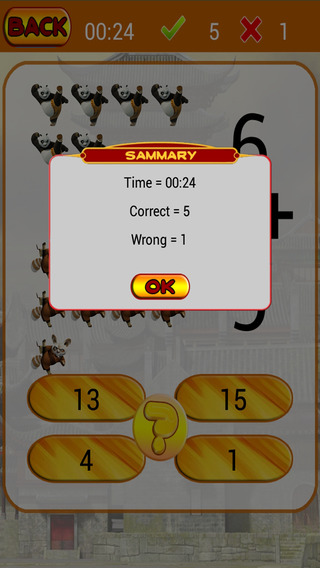 【免費遊戲App】Math Fighting Game for Kung Fu Panda Edition-APP點子