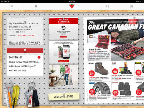 Canadian Tire Retail for iPad