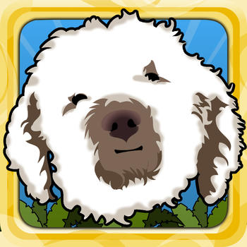 Happy Dog Jump - Golden Doodle LOGO-APP點子