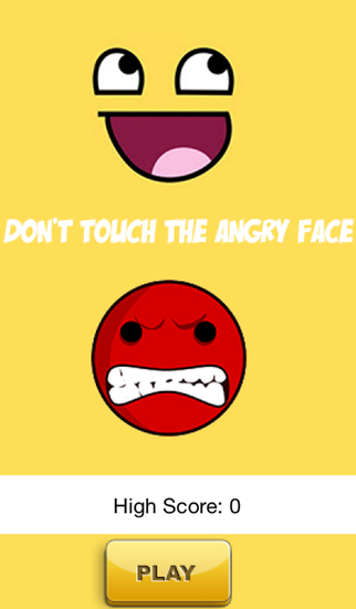 Dont touch the angry Face
