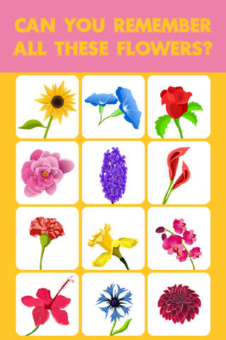 Kids Memory Match - Flower screenshot 4