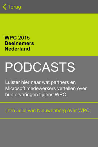 WPC 2015 Deelnemers screenshot 4