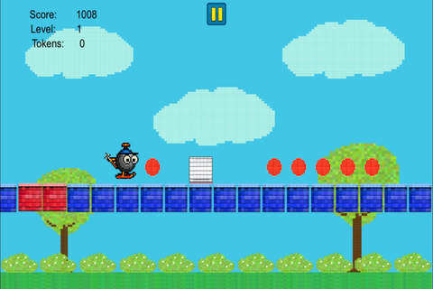 Bouncing Ball Heli-Copter - Tap To Jump Through The Impossible Road FREE screenshot 4
