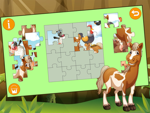 Kids Jigsaw Puzzle Horses для iPad