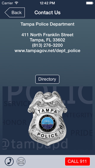 【免費書籍App】Tampa Police Department-APP點子