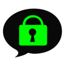 Black SMS - Protected Texts mobile app icon