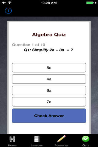 Algebra Introduction (Year 7 Maths High School) screenshot 2