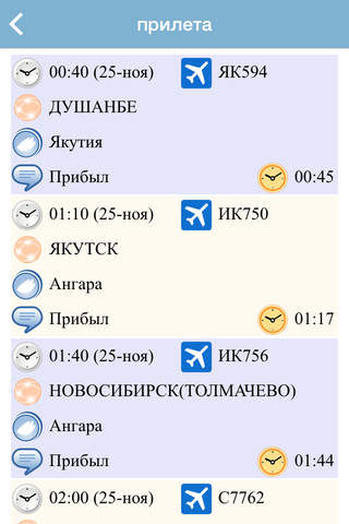 Irkutsk Airport Flight Status screenshot 3