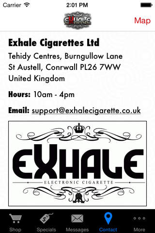 Exhale Cigarettes Ltd. screenshot 4